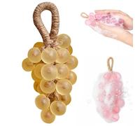 Hanging Grape Soap on a Rope,Handmade Grape Shaped, Soap with Coconut Oil Base,Natural Fruit Extract Hanging,Hand Wash & Gifting (1pcs-k)