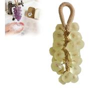 Hanging Grape Soap on a Rope,Handmade Grape Shaped, Soap with Coconut Oil Base,Natural Fruit Extract Hanging,Hand Wash & Gifting (1pcs-g)