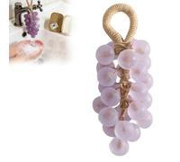 Hanging Grape Soap on a Rope,Handmade Grape Shaped, Soap with Coconut Oil Base,Natural Fruit Extract Hanging,Hand Wash & Gifting (1pcs-b)