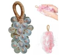 Hanging Grape Soap on a Rope,Handmade Grape Shaped, Soap with Coconut Oil Base,Natural Fruit Extract Hanging,Hand Wash & Gifting (1pcs-h)