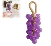 Hanging Grape Soap on a Rope,Handmade Grape Shaped, Soap with Coconut Oil Base,Natural Fruit Extract Hanging,Hand Wash & Gifting (1pcs-j)