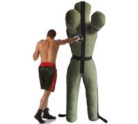 Hanging Grappling Dummy, Judo Punching Bag Dummy, MMA Wrestling Dummy, Grappling Standing Sitting Laying Throwing, for Martial Arts Boxing Karate Training, UNFILLED ( Color : C Green , Size : 185cm )