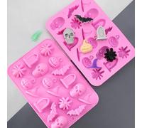 Hanging Halloween Decorations Halloween Celebrations With 18 Piece DIY Silicone Chocolate Craft Fearlessly Desserts For Trick Or Treaters Reusable Decorations18x12. 4x1. 4cm)
