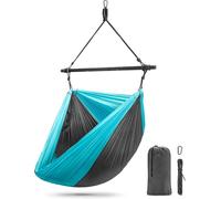 Hanging Hammock Chair, Foldable Portable Swing Chair for Outdoor & Porch | Supports up to 300LB, lightweight cocoon-style swing, great for camping, hiking, travel and tent use.