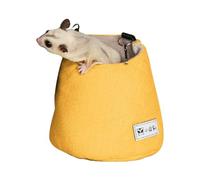 Hanging Hamster Nest - Sugar Glider Sack, Small Pet Bed, Cage Sleeping Bag, Removable Swing Cushion, Cosy Pet Tent Mat, Squirrel Liner Carrier, Inner Fabric Cushion House with Hook
