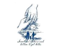 Hanging Hand Herbal Tattoo Stickers, Semi-permanent Non-reflective, Waterproof, Long-lasting 2 Weeks, Fake Tattoos Temporary Tattoos(A1)