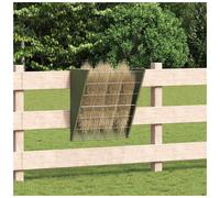 Hanging Hay Feeder - Olive Green Cold-Rolled Steel 61x33x66 cm Weatherproof 5kg