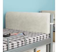 Hanging Headboard Pillow for Dorm - Dutch Velvet Bed Backrest Cushion with Ergonomic Sponge Support Removable Washable Cover for Bunk Loft Single Bed Students Bedroom (B-beige,80x30x8cm)