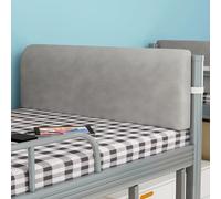 Hanging Headboard Pillow for Dorm - Dutch Velvet Bed Backrest Cushion with Ergonomic Sponge Support Removable Washable Cover for Bunk Loft Single Bed Students Bedroom (B-grey,80x30x8cm)