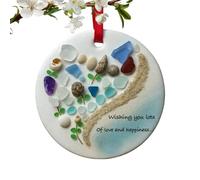 Hanging Heart Decoration - Acrylic Flat Ornament, Beautiful Shiny Heart Art, Eye Catching Romantic Display, Lightweight Artistic Piece, Top Wall Decor for Holiday Home Garden Kitchen Outdoor