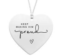 Hanging Hearts Gifts, Keep Making Him Proud Gift,Acrylic Pendants Memorial Gifts For Him, Loss Of Loved One Gift, Bereavement Keepsake Memorial Hug Token Gift Sympathy Gift