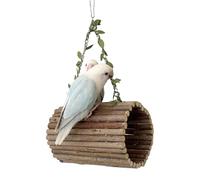 - Hanging House - Wooden Nest Cave, Durable Chewing Area, Claw Beak Care | Dynamic Entertainment Solution, Comfortable Rest Place for the Cage Habitat of Parakeets, Cockatiels and Finches