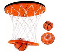 Hanging Indoor Basketball Hoop, Mini Basketball Game for Bedroom, Ceiling-Mounted Soft Basketball Set, Portable Fun Stress-Relieving Game for Home & Office Play
