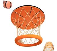 Hanging Indoor Basketball Hoop, Mini Mounted Foam Basketballs Set, Portable Ceiling Swish Basketball Goal, Safe Soft Mini Hoops Game for Bedroom or Office Decor for Kids & Adults (1 SET)