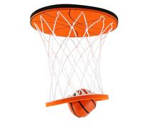 Hanging Indoor Basketball Hoop On The Ceiling Mini Basketball Game For Bedroom Funny Stress Relieving For Adults And Kids No Assembling Basketballs Goal With Soft (Orange, 33.7cm)