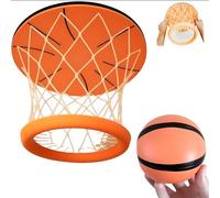 Hanging Indoor Basketball Hoop - Portable Ceiling Swish Indoor Mini Basketball Hoops, Funny Wall Mount Sports Bedroom & Outdoor Play Game Toys for Kids Aldult with Ball(1pc)
