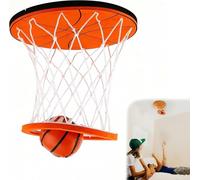 Hanging Indoor Basketball Hoop, Portable Ceiling Swish Indoor Mini Basketball Hoops with Ball, Funny Wall Mount Sports Bedroom & Outdoor Play Game Toys for Kids Aldult