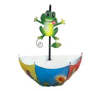 Hanging Iron Flower Pots For Garden Balcony Porch With Animal Ornament Creative Umbrella Design Wall Mounted Planter Cottage Window Box