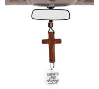 Hanging Jesus Car Mirror Decoration - Hanging Religious Christian Accessories for Home, Living Room, Bedroom and Church