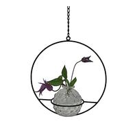 Hanging Jive Bud Vase Holder - Metal Bud Vase Hanger - Hanging Planter - Round Ring Hoop