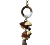 Hanging Keychain Ornament Charm From Natural Nut Shell Relaxing Musical Lovers Yoga Enthusiasts Hanging Ornament