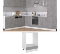 Hanging Kitchen Cabinet Concrete Grey Engineered Wood 60x46x81.5cm 1 Door SlimXL