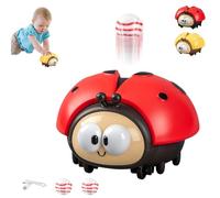 Hanging Ladybug Ball Toy,ladybug Blowing Ball Toys,Cute Animal Puzzle Toy, Interactive Safe Ladybugs Kit with 2 Balls,Educational Ladybugs Sensory Toys Set USB Rechargeable,fors Boys & Girls-A
