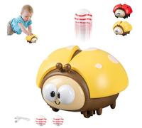 Hanging Ladybug Ball Toy,ladybug Blowing Ball Toys,Cute Animal Puzzle Toy, Interactive Safe Ladybugs Kit with 2 Balls,Educational Ladybugs Sensory Toys Set USB Rechargeable,fors Boys & Girls-B