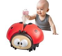 Hanging Ladybug Ball Toy,ladybug Blowing Ball Toys,Cute Animal Puzzle Toy, Interactive Safe Ladybugs Kit with 2 Balls,Educational Ladybugs Sensory Toys Set USB Rechargeable,fors Boys & Girls-A