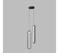 Hanging Lamp, 18W Single Or Double Head Pendant Light LED Chandelier Minimalist LED Hanging Lamp - Suspension Lighting - Lighting Decoration Compatible with Dining Room Bedroom Kitchen Island