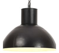 vidaXL Hanging Lamp 25 W Black Round 48 cm E27, Black