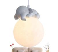 Hanging Lamp - Cartoon Animal Lighting, Round Hanging Light Fixture, Milk White Globe with Soft Glow | Decorative Lighting Accent for Girls Room Enhancing Atmosphere