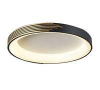 Hanging Lamp, Chandelier Lighting Black Metal Shade and Golden Line Decorative Ceiling Light Round Retro LED Flush Ceiling Lights Nordic Acrylic Shade Decorative Lamp for Bedroom,Dining Room,Kitchen