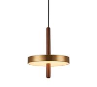 Hanging Lamp, Creative Imitation Wood Grain Pendant Lights Single Head Pendant Light Pendant Light Adjustable Height Ceiling Lamp for Farmhouse,Bar,Dining Room,Living Room,Bedroom