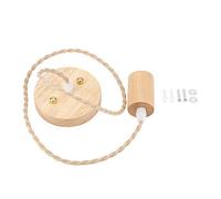 Hanging Lamp, E27 Vintage Country Style Wood Pendant Home Ceiling Light for Indoor Dining Room Bed Room Restaurant