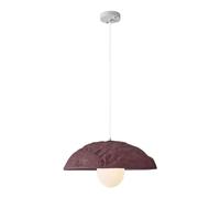 Hanging Lamp, V-intage Farmhouse Chandelier - Large Industrial Dome Pendant Light - Rustic Mid Century Ceiling Hanging Lamp - with Milk White - Compatible with Kitchen, Dining Room, Bedroom, Liv