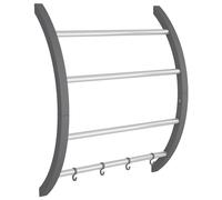 Hanging Laundry Drying Tower Rack Aluminium 50x25x135 cm/50x25x187 cm vidaXL