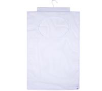 Hanging Laundry Hamper Breathable Mesh 19x30 In Hanging Laundry Bag with Hook & Bottom Zipper Foldable Space Saving Top Opening Over the Door Versatile Basket (White)..