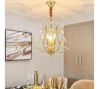 Hanging Light, Crystal Light Luxury Pendant Lamp E27 1- Lamp Art Metal Ceiling Lamp Dining Room Living Room Hotel Club DecoratCeiling Hanging Light Suspended Lighting Fixtures