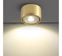 Hanging Light Fixtures, All Copper Led Ceiling Spotlights Mounted Downlight Brass Indoor Flush Mount Lighting Fixture d Round Anti Glare Luminaire Lamp-3w-4000k