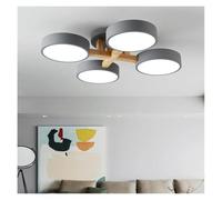 Hanging Light, Nordic Style LED Lamp Solid Wood Lights Bedroom Ceiling Living Room Chandeliers Villa Interior Decor(4 Lights)