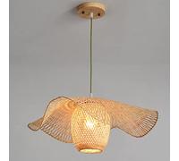 Hanging Light Vintage Woven Lamp Shade Decorative Chandelier Ceiling Lamp Boho Handmade Woven for Tearoom Restaurant Hotel, A, 65 cm