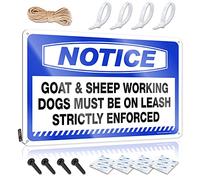 Hanging Limit Wall Signs | Notice Goat & Sheep Working Dogs Must Western Bathroom For Pool Bar Living Room(20X30CM)