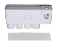 Hanging Magnetic Toothbrush Holder Set with Toothpaste Dispenser Squeezer Toiletry Drawer Holder for Bathroom