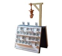 Hanging Man Board Game,Portable Vocabulary Words Spelling Challenge Table Games With Book Design Travel Party Holiday Family Gathering