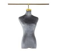 Hanging Mannequin Torso, Half Body Dress Form for Sewing Display and Tailoring, with Hooks