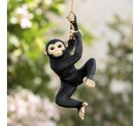 Garden Mile Tree Hanging Swinging Resin Novelty Garden Ornament Swing Indoor Outdoor Sculpture Statue Ornaments Decor Yard Art Figurines Patio Lawn Decoration Ornamental (Monkey)