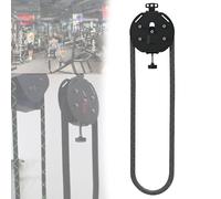 Hanging Mount Endless Rope Pulley System, 4m/13.1ft Closed-Loop Nylon Rope, Home Gym Full Body Workout Tool for Interval Resistance Training - Adjustable Resistance