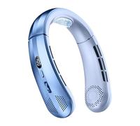 Hanging Neck Fan - Neck Cooling Fan | Bladeless Personal Fans | Even Air Volume Cooler | LED Display USB Battery Display Small Cooling