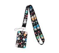 Hanging Neck Strap Badge Subway Access Card Holder Key Ring Accessory Card Holder Strap, フリーサイズ